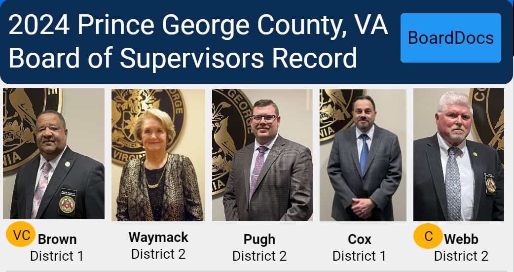 2024 Prince George Board of Supervisors Record